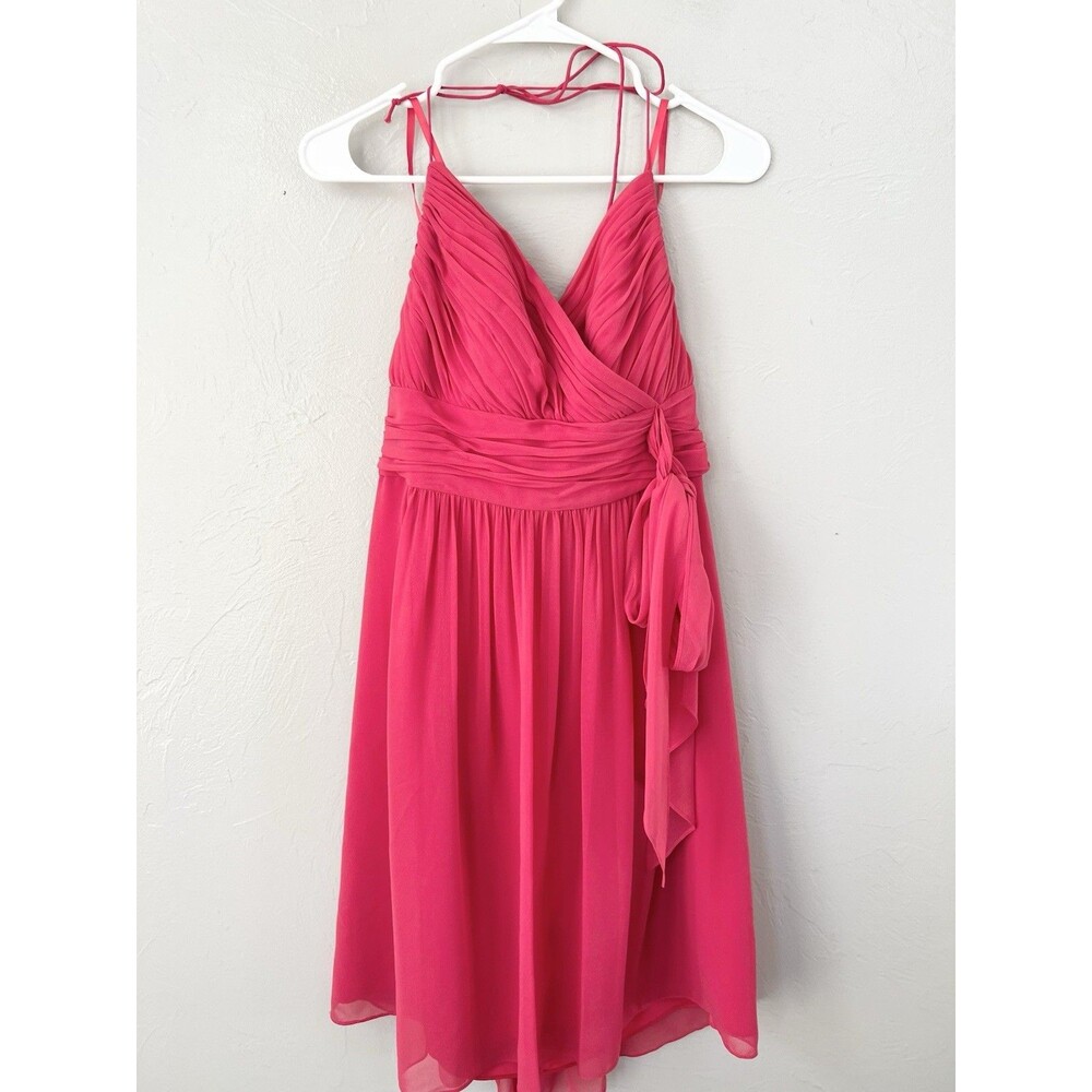 Lauren Ralph Lauren Evening Georgette Chiffon Dress Fit & Flare Halter SZ 14